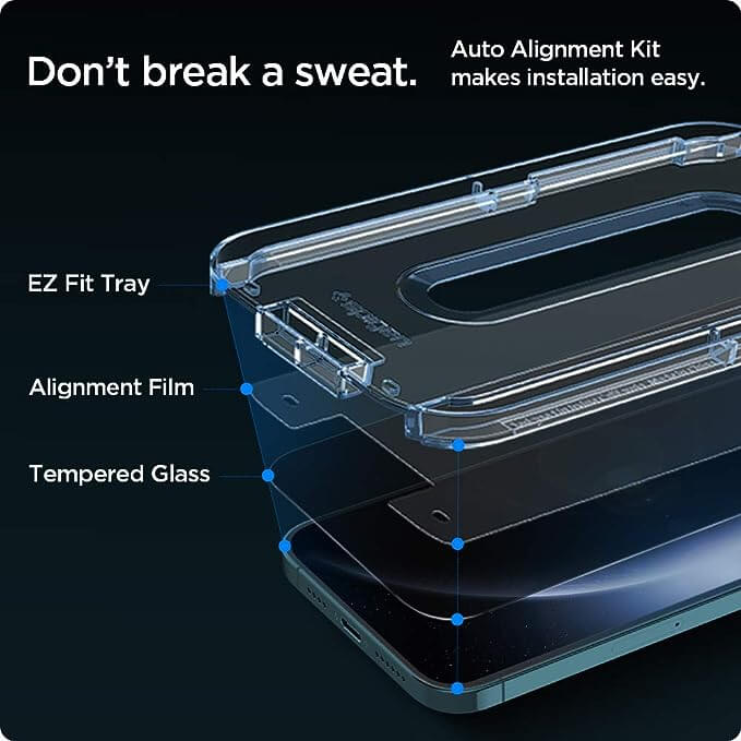 EZ Fit Privacy Tempered Glass Screen Protector Guard for iPhone