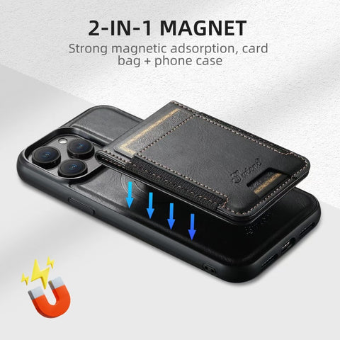 Card Holder Phone Case with Magnetic Stand, Wireless Charging | Samsung & iPhone