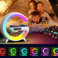 Multifunctional Bluetooth Speaker - Colorful Atmosphere Light, Wireless Charging and Clock, All-in-One Device