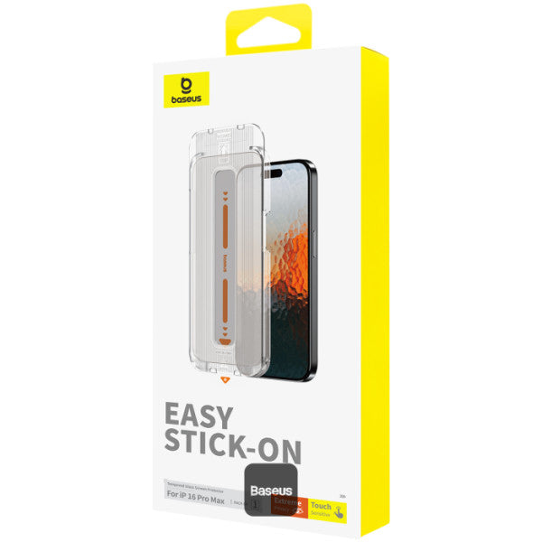 Baseus Sapphire Series Full-Coverage 9H Tempered Glass Screen Protector With Installation Kit